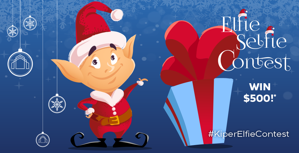 Kiper Elfie Selfie holiday social media campaign banner