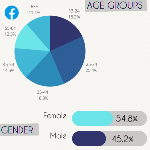 Facebook social media statistics