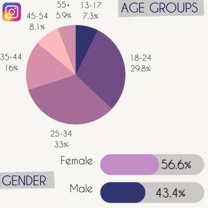 Instagram social media statistics