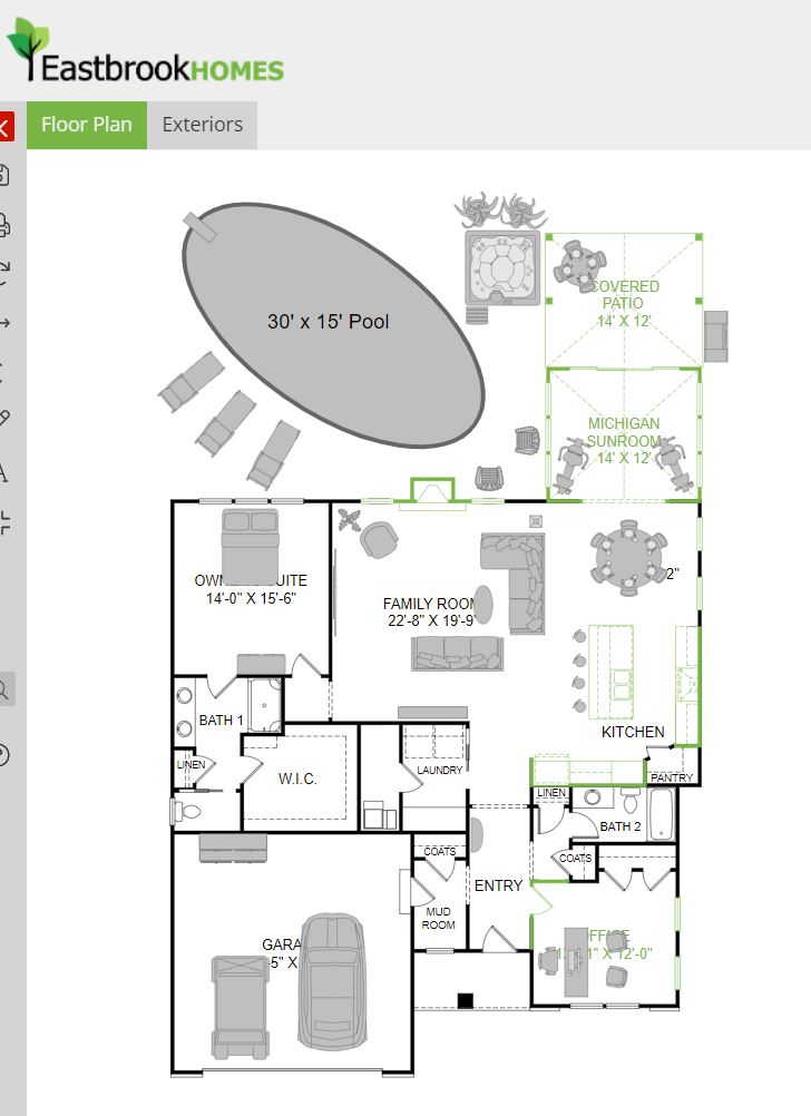 Eastbrook interactive floor plans
