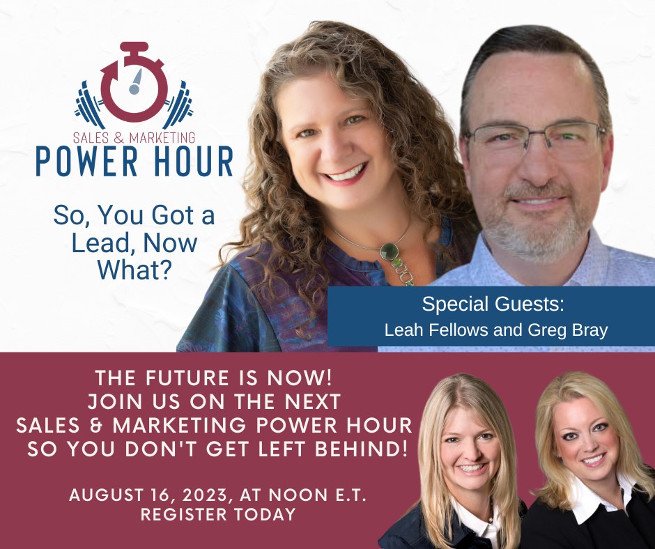 Sales & marketing power hour promotional graphic